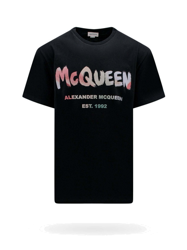 Photo: Alexander Mcqueen   T Shirt Black   Mens