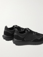 Givenchy - Giv Leather-Trimmed Shell and Suede Sneakers - Black