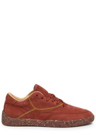 Gabriela Hearst Ohio Speckled Nubuck Sneakers Burgundy