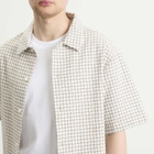 Edwin Men's Zed Shirt SS in White/Brown