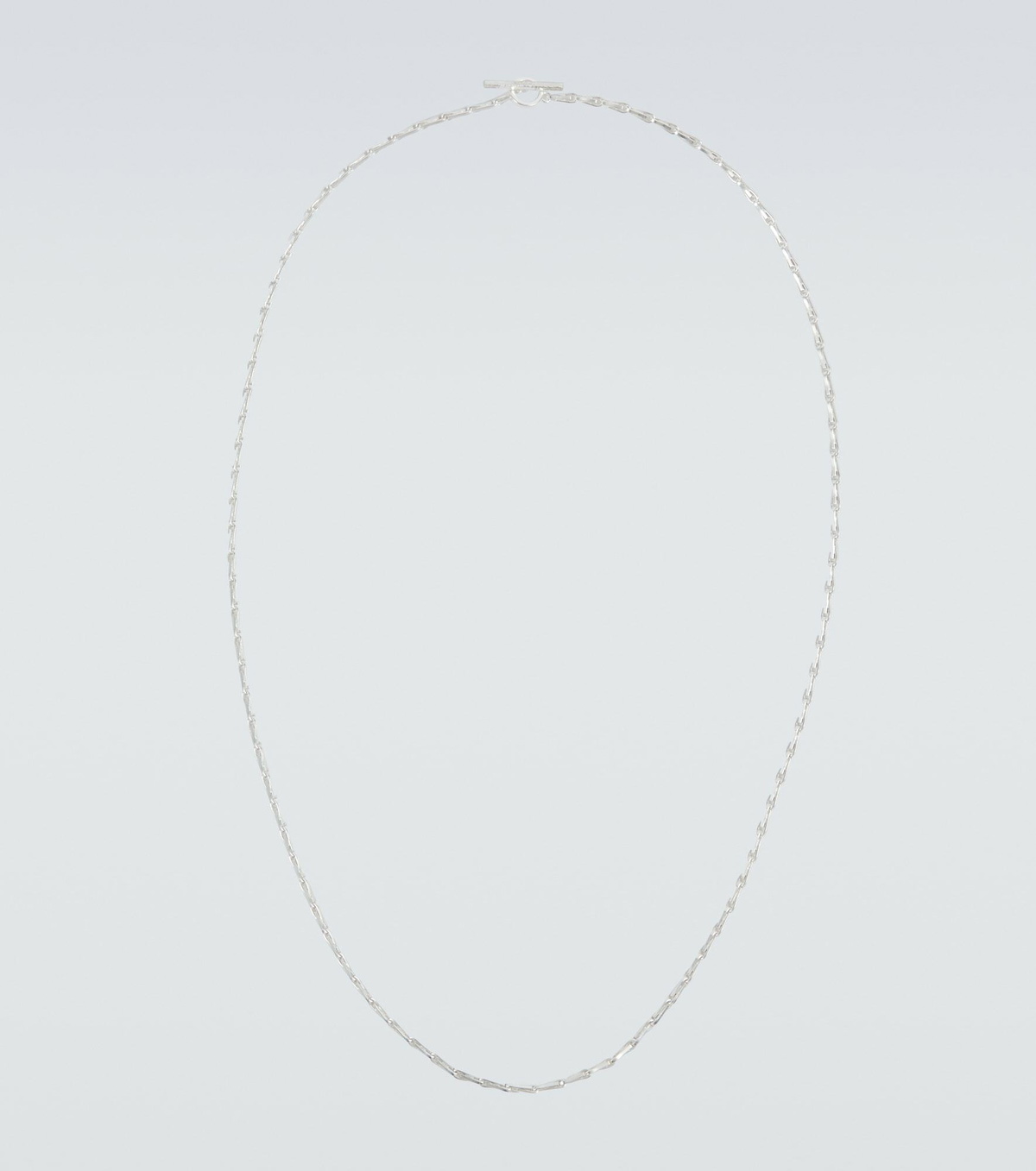 All Blues - Fold Long sterling silver necklace