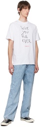 Fiorucci White 'Love You For Ever' T-Shirt