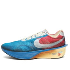 Nike Running Men's Zoomx Vaporfly Next% 4 Prm Sneaker in Clear/Mountain Blue/Fire Red