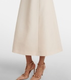 Valentino Crepe Couture embellished midi dress
