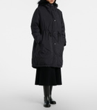 Yves Salomon Hooded shearling-trimmed down coat