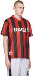 Raga Malak SSENSE Exclusive Red & Black Raga United T-Shirt
