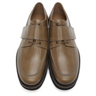 Dries Van Noten Beige Leather Lace-Up Derbys