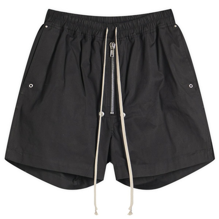 Photo: Rick Owens Men's Heavy Cotton Poplin Bela Boxers in Black