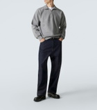 Jil Sander Cotton terry half-zip sweatshirt