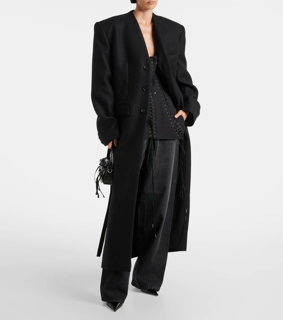 Jean Paul Gaultier コート Jean Paul Gaultier The Corset Suit コート | ブラック | FARFETCH JP