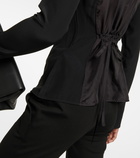 Victoria Beckham - Tie-neck silk crêpe de chine blouse