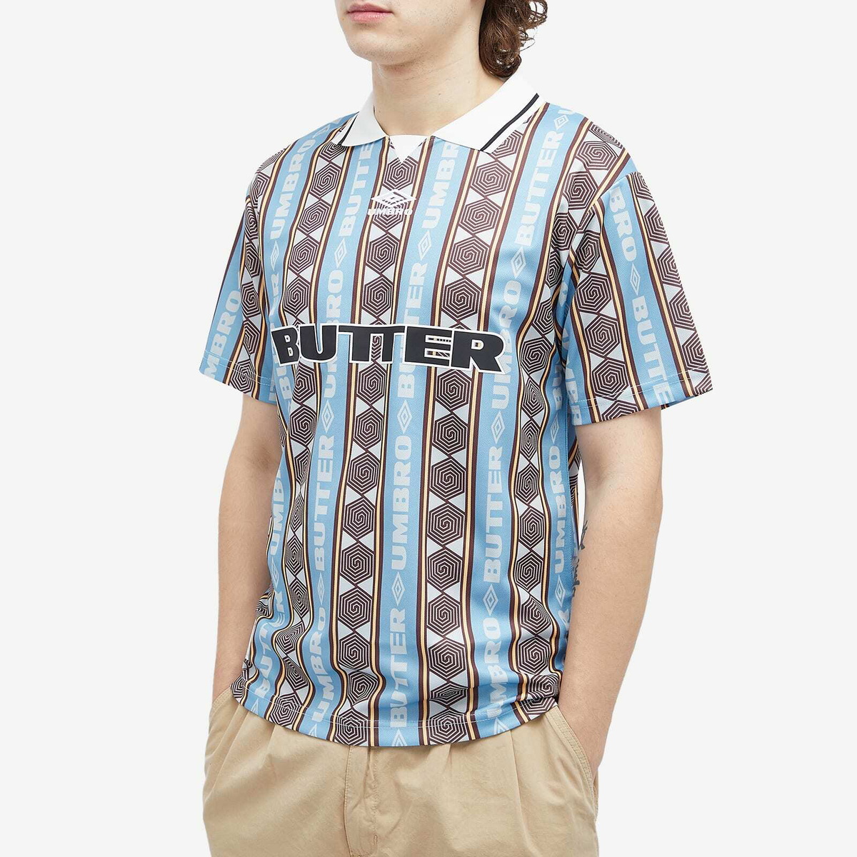 umbro × butter goods vert jersey サイズS Butter Goods/Umbro Vert Jersey Forest/Cobalt – Theory Skate Shop