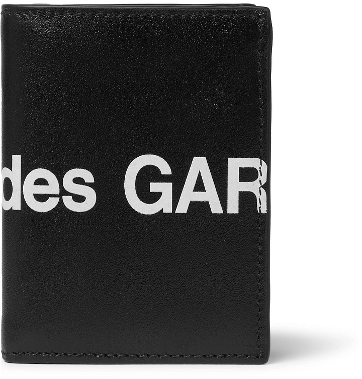 Photo: Comme des Garçons - Logo-Print Leather Billfold Wallet - Black