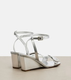 Roger Vivier Belle Vivier metallic leather sandals