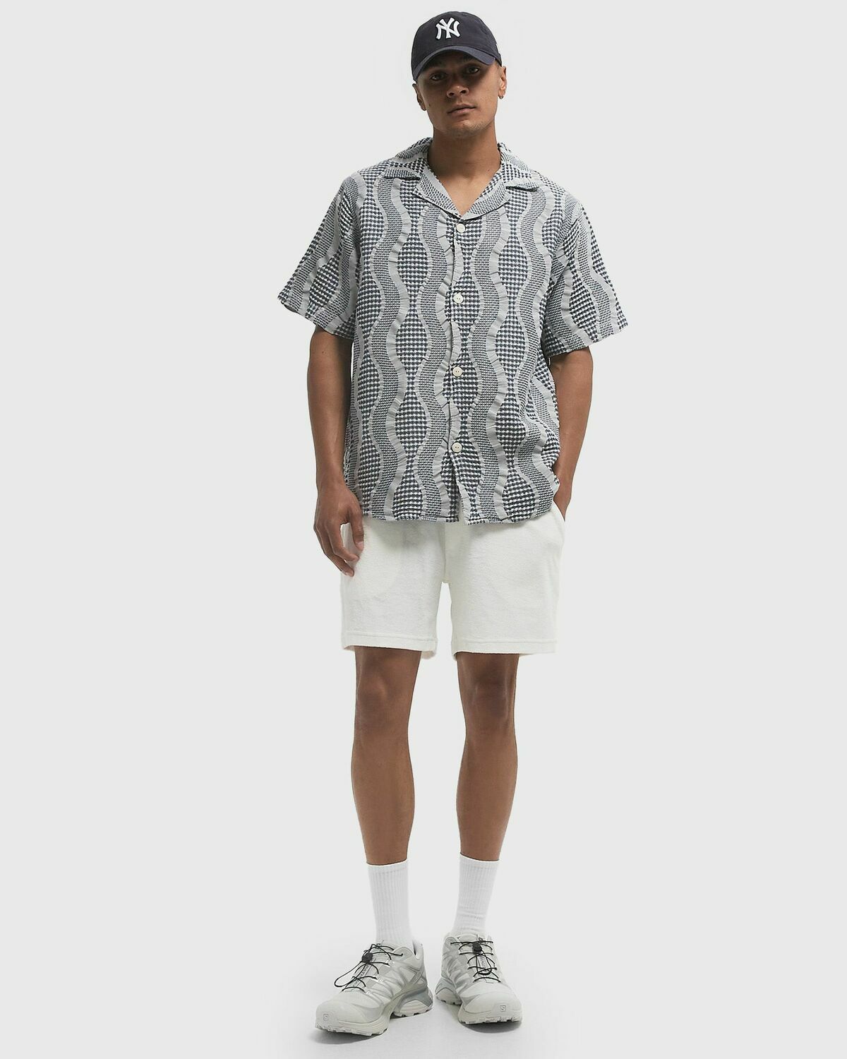 OAS White Terry Shorts Beige Mens Casual Short