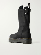 Rick Owens - Dr Martens Leather Biker Boots - Black
