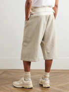 Merely Made - Thai Massage Cotton and Linen-Blend Gabardine Drawstring Shorts