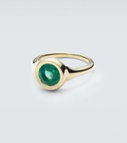 Octavia Elizabeth Lenny 18kt gold ring with emerald