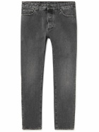 Palm Angels - Slim-Fit Logo-Print Jeans - Gray