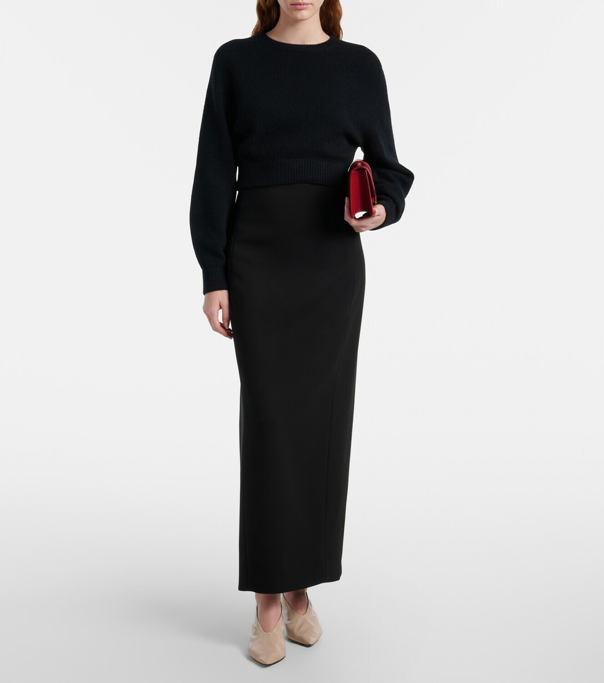 Khaite Blake leather clutch