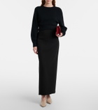 Khaite Blake leather clutch