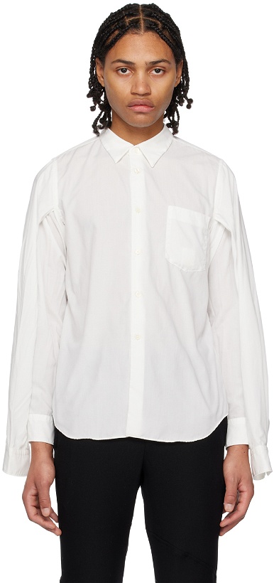 Photo: Comme des Garçons Black White Double Sleeve Shirt