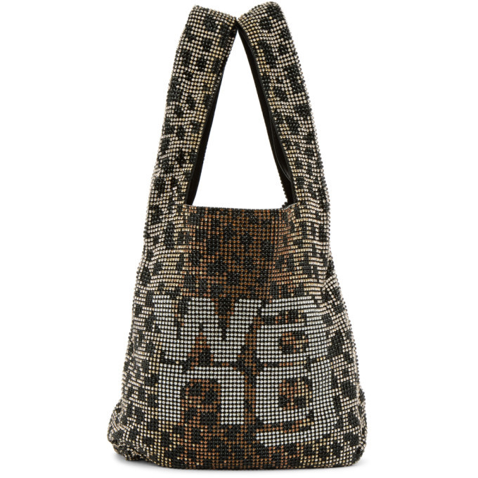 Alexander Wang Brown and Beige Mini Leopard WangLoc Tote