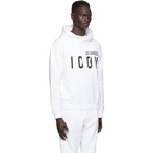 Dsquared2 White Icon Hoodie