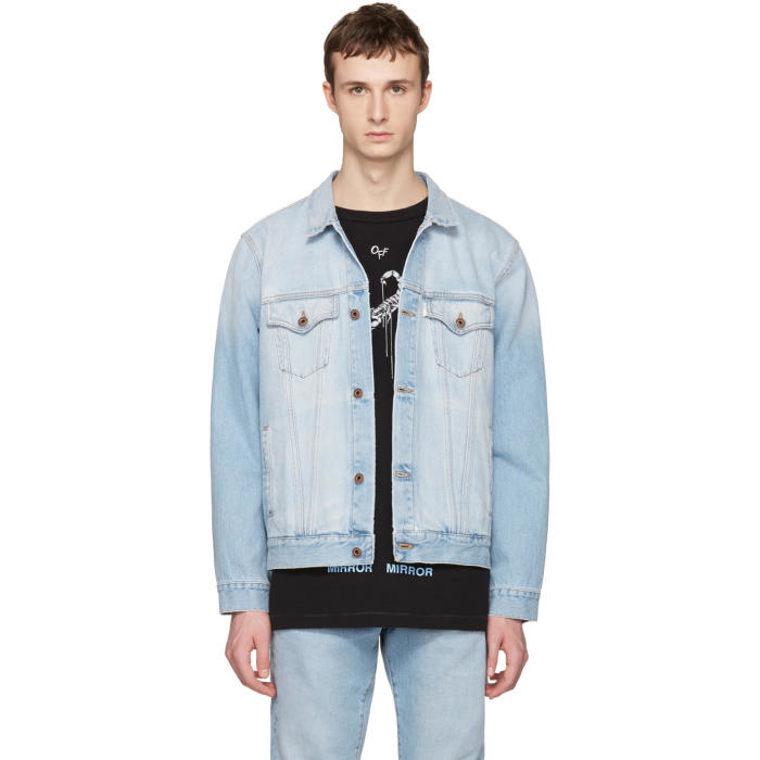 Photo: Off-White Blue Denim Scorpion Jacket