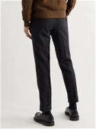 YURI YURI - Grosvenor Slim-Fit Pleated Mohair Trousers - Gray