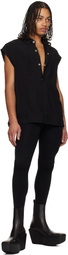 Rick Owens Black Hollywood Active Knit Leggings