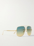 Cartier Eyewear - Gold-Tone Aviator-Style Sunglasses