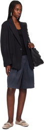 OPEN YY Black Washed Blazer