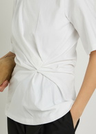 Rohe Gathered Cotton T-shirt White