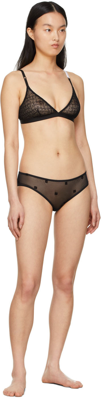 Givenchy Black Nylon Bra