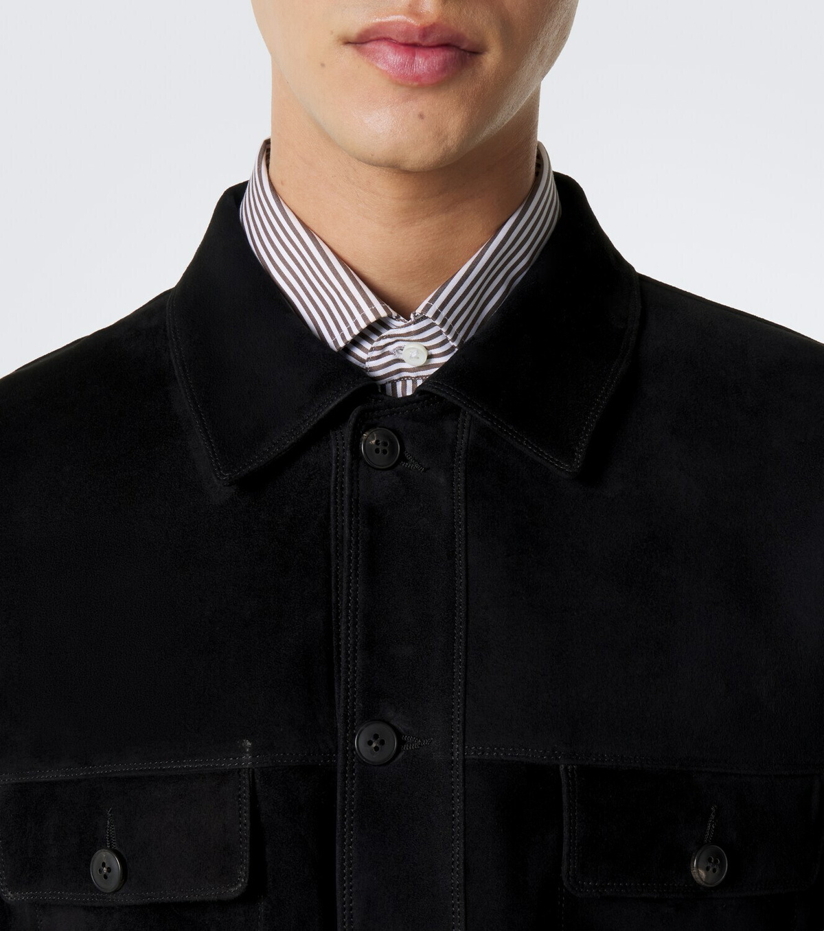 Sunspel Suede overshirt