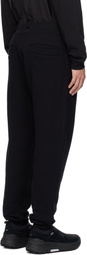 FUMITO GANRYU Black Tapered Sweatpants