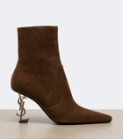 Saint Laurent Opyum suede ankle boots