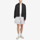 MKI Men's Striped Shorts in Black Stripe