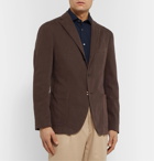 Boglioli - Brown Unstructured Cotton-Blend Drill Blazer - Brown