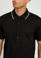 Givenchy Piqué Cotton Polo Shirt Black