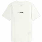 Jil Sander Women's Plus T-Shirt With Front Logo in Porcelain