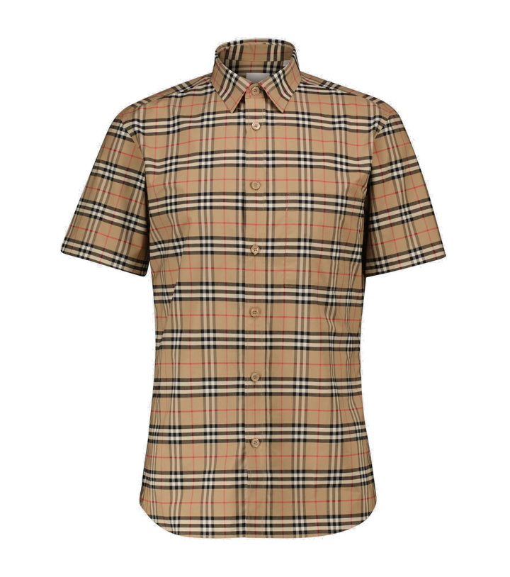 Photo: Burberry - Simpson checked short-sleeved shirt