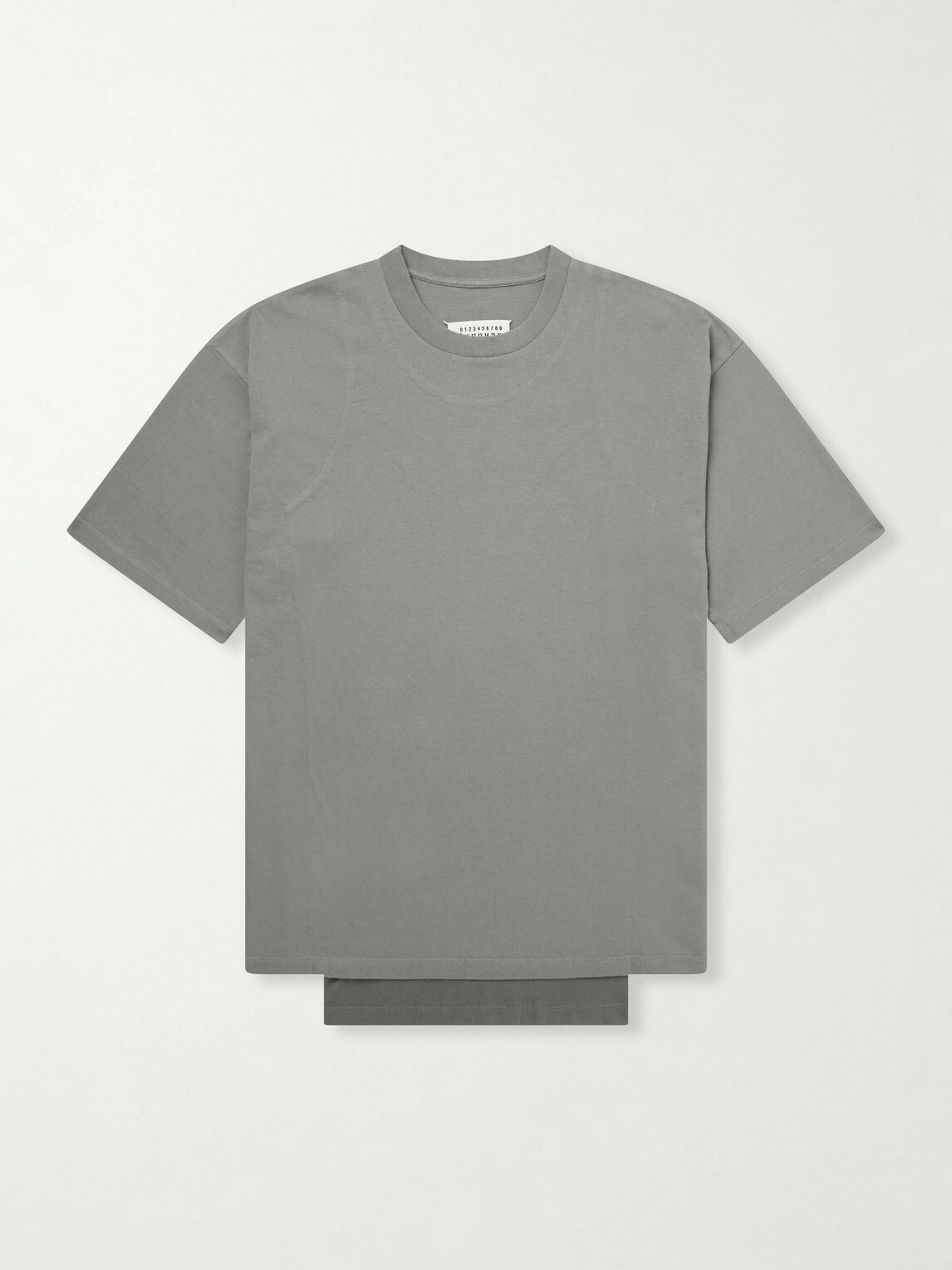 Maison Margiela - Layered Cotton-Jersey T-Shirt - Gray