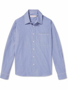 Orlebar Brown - Grasmoor Striped Cotton-Poplin Shirt - Blue