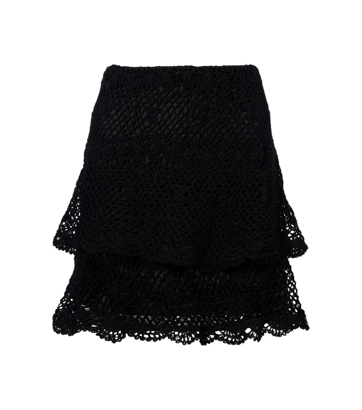 Photo: Anna Kosturova Florence cotton crochet miniskirt