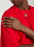 Marc Jacobs Lips Plated Brass Rings set of Three Gold