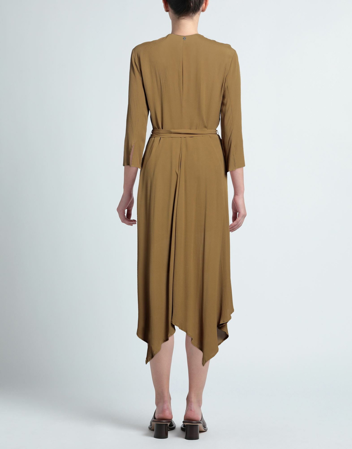 Manila Grace Womens Midi dress Military in Green