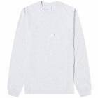 Adsum Men's Long Sleeve Classic Pocket T-Shirt in Ash Heather