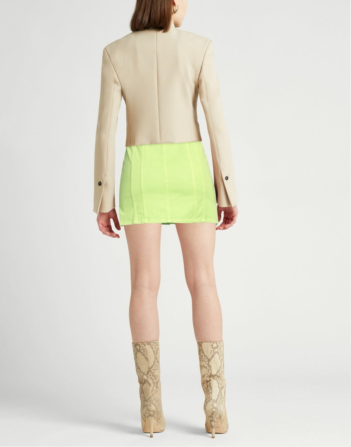Jijil Womens Denim skirt Lime in Green